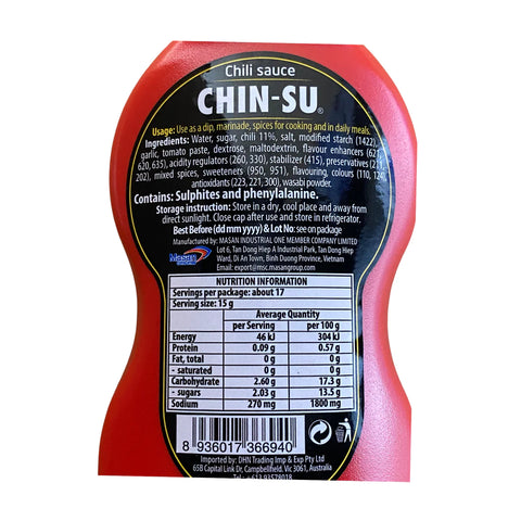Chinsu Vietnamese Hot Sauce, Sweet Sriracha Chili Sauce, Extra Hot 8.82 Oz