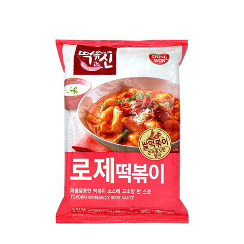 Dongwon Rose Topokki - Traditional Korean Rice Cake - 38.10 Oz ( 3 Pack/ Bag )