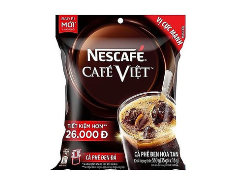 Nescafe Cafe Viet Black Iced Instant Coffee Drink Mix 35 Sachets x 16g