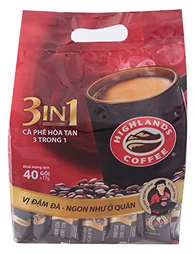 Highlands Instant Coffee - 3 In 1 Instant Coffee - Bag of 50