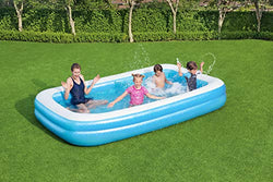 Collection of Family Lounge Pool, Rectangular Inflatable Set, 10ft x 7ft x 27in | Above Ground Pool, Blue in a gallery layout