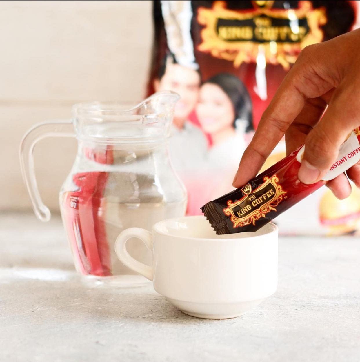 Collection of King Coffee Premium Instant Coffee - 3 in 1 Vietnamese Coffee Blend (1 Bag - 88 Sticks) in a gallery layout