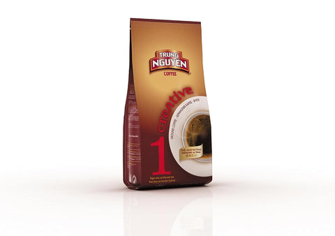 Trung Nguyen Creative Coffee, Roasted Ground Coffee, Vietnamese Coffee 8.8 oz bag