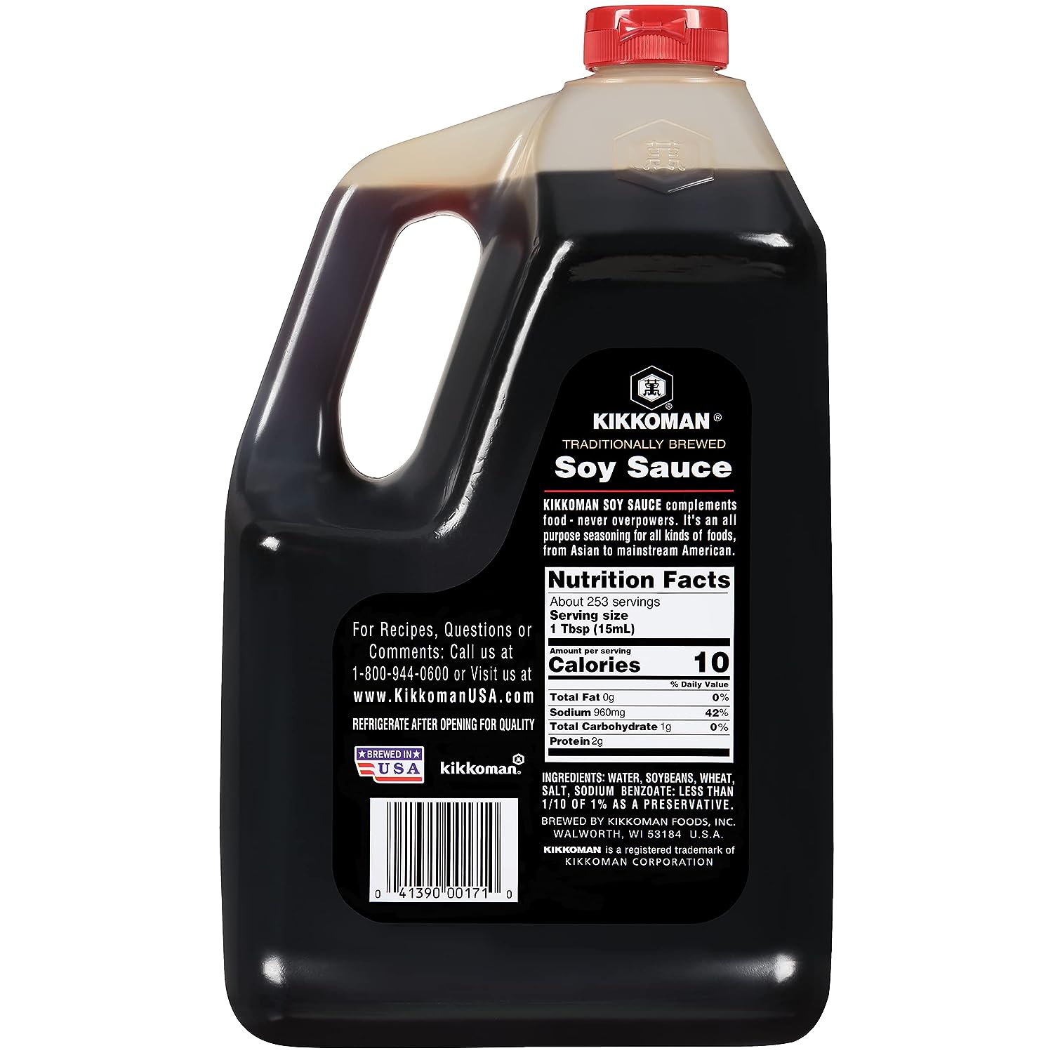 Collection of Kikkoman - Traditionally Brewed Soy Sauce, Organic Soy Sauce, All Purpose Seasoning, No Added Preservatives - 1 Gallon in a gallery layout