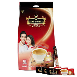 Collection of King Coffee Premium Instant Coffee - 3 in 1 Vietnamese Coffee Blend (1 Bag - 88 Sticks) in a gallery layout