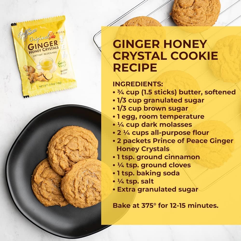 Collection of Prince of Peace Instant Ginger Honey Crystals, 30 Sachets in a gallery layout