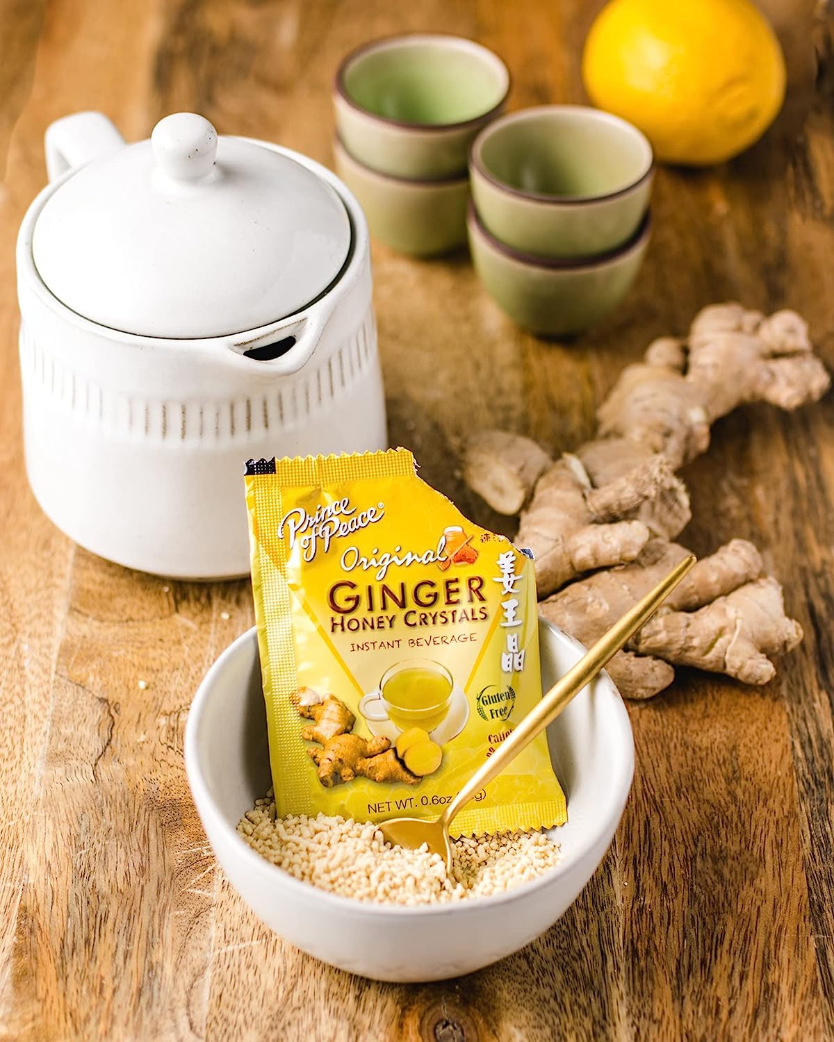Collection of Prince of Peace Instant Ginger Honey Crystals, 30 Sachets in a gallery layout