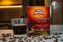 Collection of Trung Nguyen Gourmet Blend Ground Coffee 17.6 Oz in a gallery layout