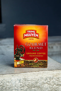 Collection of Trung Nguyen Gourmet Blend Ground Coffee 17.6 Oz in a gallery layout