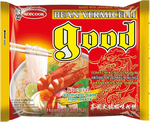 Acecook Good Vermicelli Tomyum Flavour/ Mien Tomyum 56gr (12 Bags/1 Box)