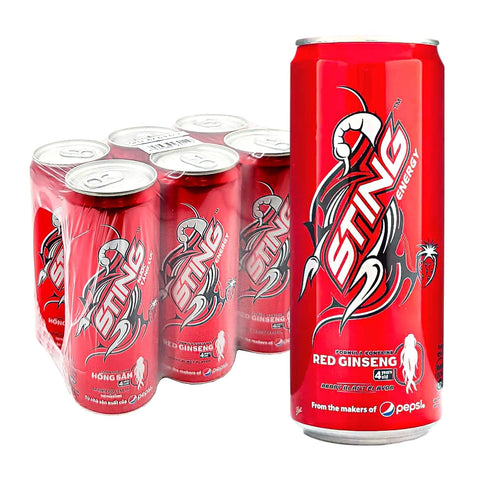 Sting Energy Drink - Red Ginseng / Nuoc Tang Luc Sting 320ML (1 Botle )