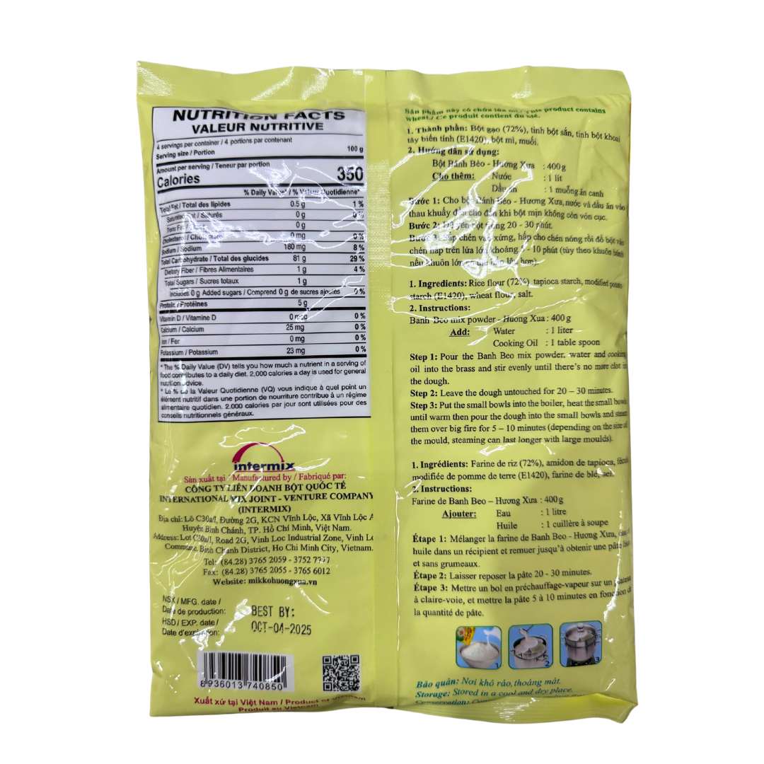 Collection of Huong Xua Vietnamese Rice Cake Flour ( Bột Bánh Bèo ) - 400g 17.1oz in a gallery layout