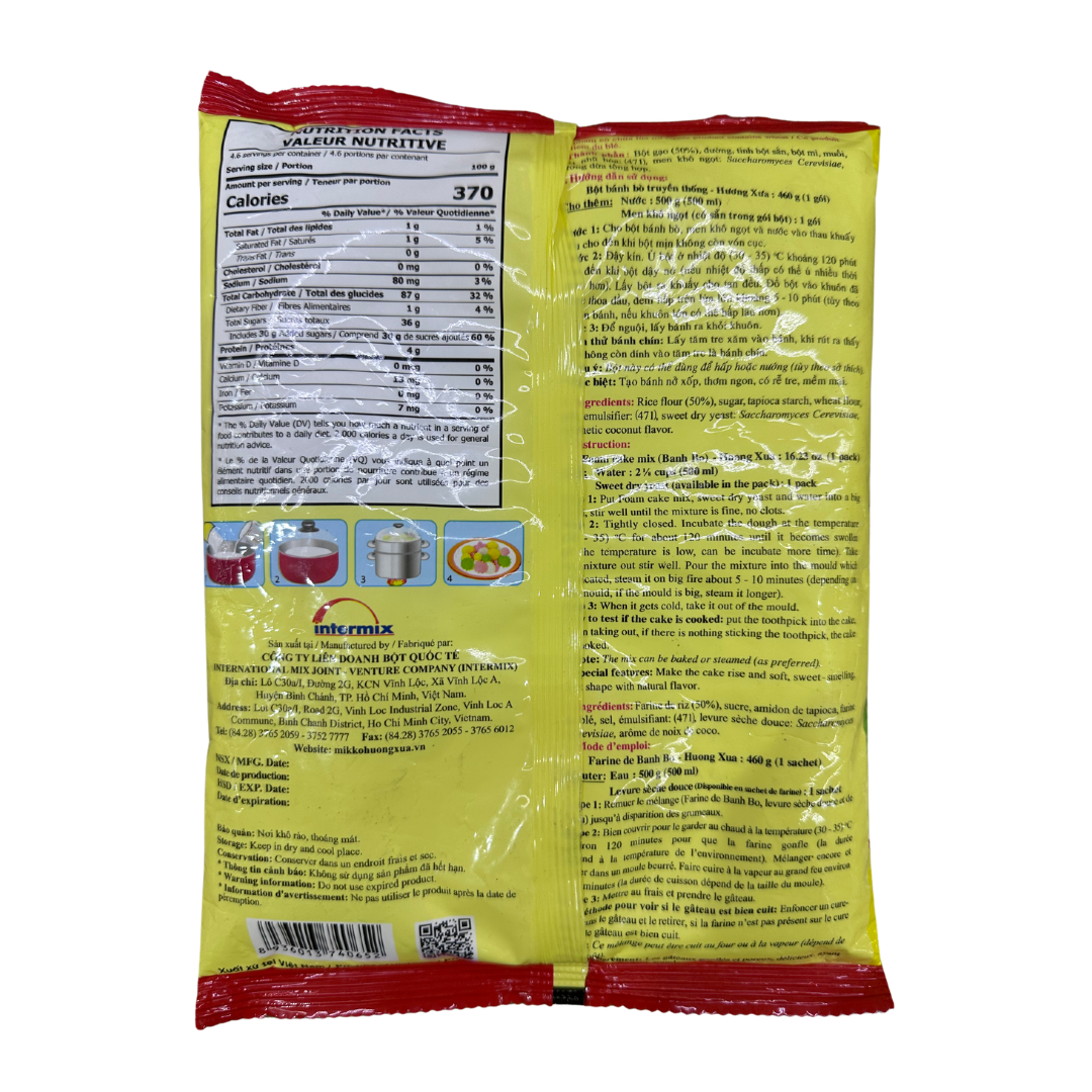 Collection of Huong Xua Vietnamese Sponge Cake Flour ( Bột Bánh Bò ) - 400g 17.1oz in a gallery layout