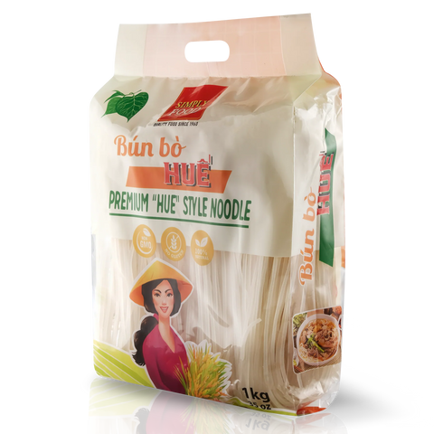 Premium Hue Style Noodles - Bun Bo Hue, 1.1 Lbs (1kg)