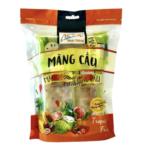 Dried Soursop Fruit Snacks with Chili (Mãng Cầu Sấy Muối Ớt) 500Gr