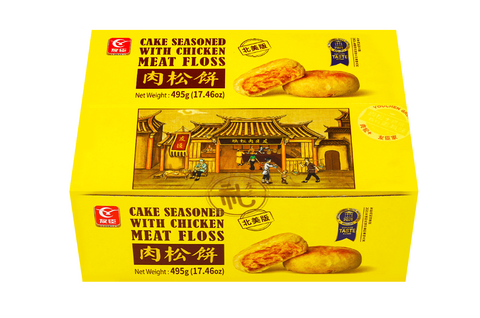 Youchen Cake Seasoned with Chicken Meat Floss 15pcs - 17.46 Oz (495 g)