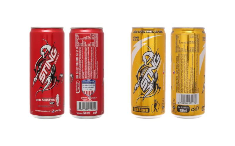 Collection of Sting Energy Drink - Red Ginseng / Nuoc Tang Luc Sting 320ML (1 Botle ) in a gallery layout