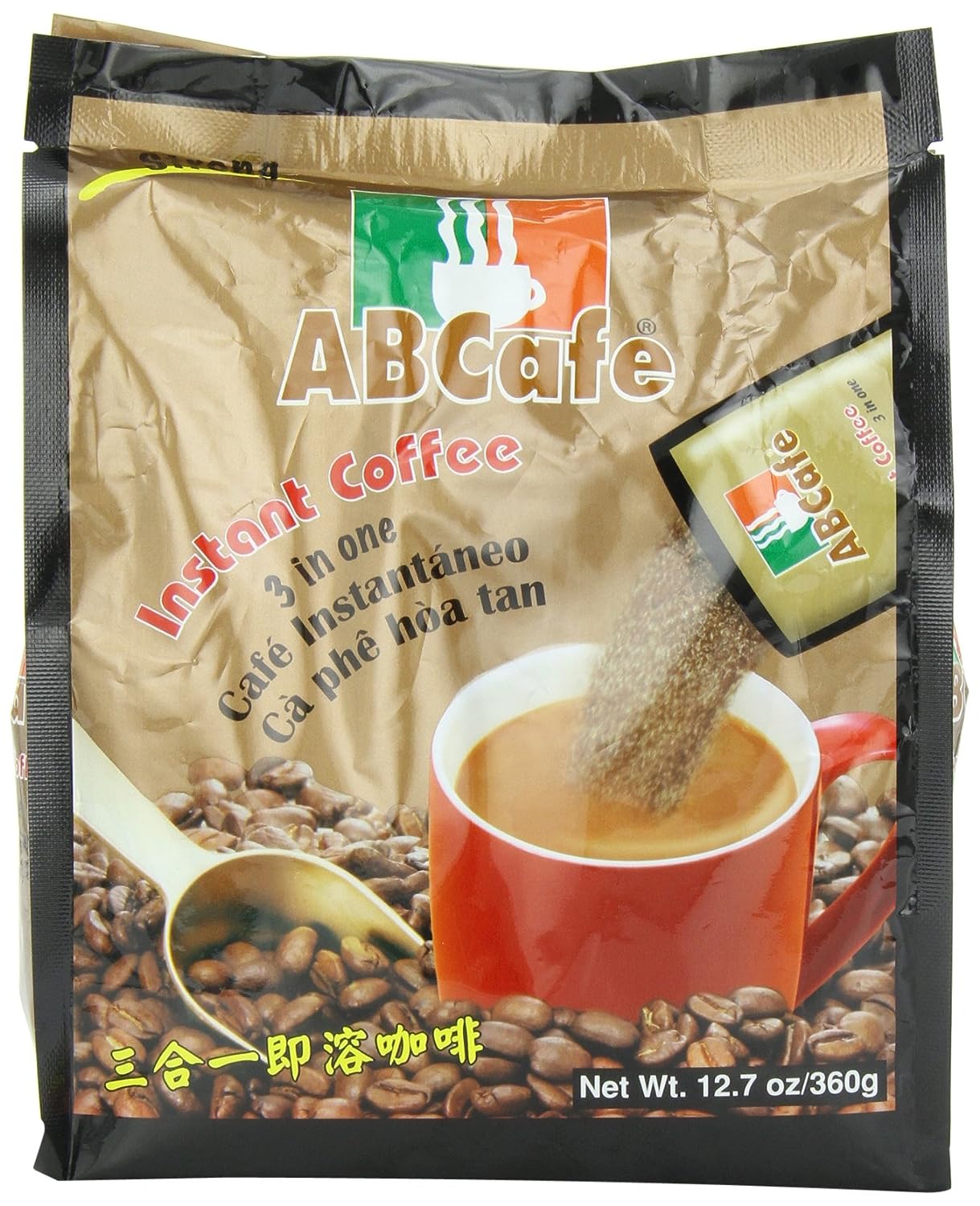 Collection of ABCafe 3 in 1 Instant Coffee, Regular, 20 - Count - Pinsot in a gallery layout