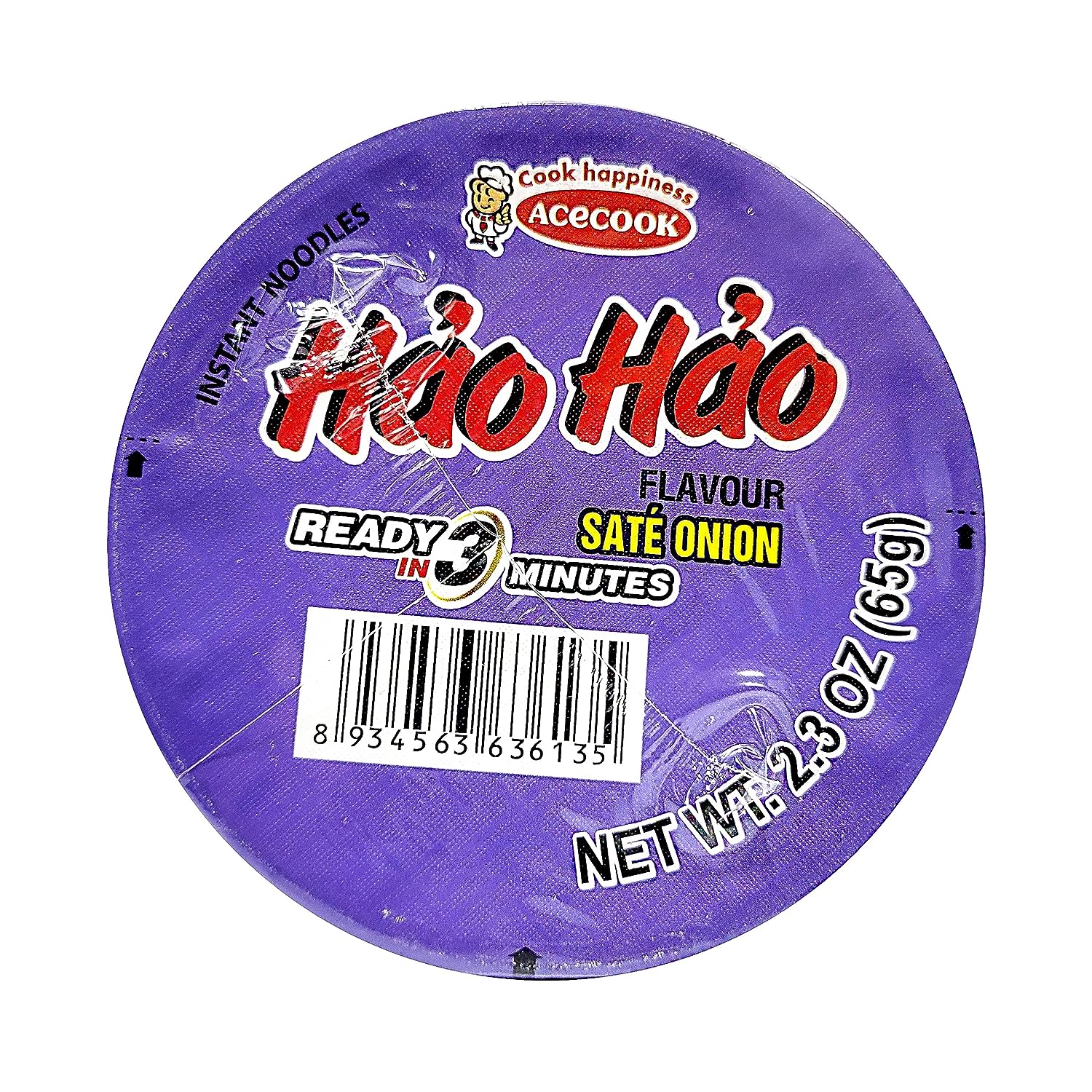 Collection of ACECOOK Hao Hao Instant Noodles Cups - Sate Onion Flavor, 12 Cups X 2.29 OZ - Pinsot in a gallery layout
