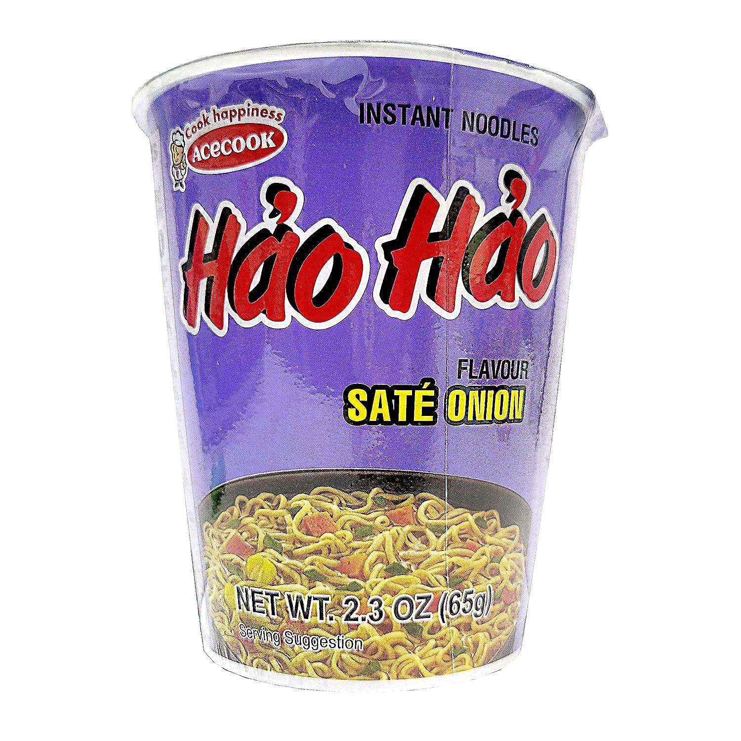 Collection of ACECOOK Hao Hao Instant Noodles Cups - Sate Onion Flavor, 12 Cups X 2.29 OZ - Pinsot in a gallery layout
