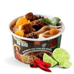 Collection of Beef Stew Rice Noodles (Hu Tie Bo Kho) 55g each/ 9 Bowls - Pinsot in a gallery layout