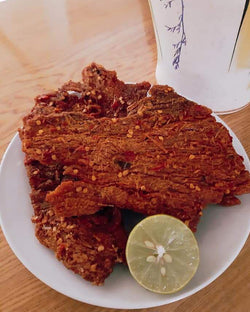 Collection of Hot Beef Jerky- khô Bò Cay - 0.5 lb in a gallery layout