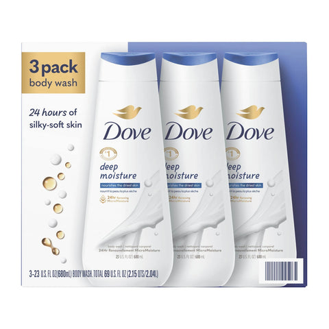 Dove Nourishing Body Wash, 23 Fluid Ounce (Pack of 3)
