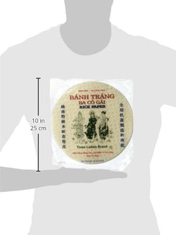 Collection of Three Ladies Spring Roll Rice Paper ( Round 22 Cm ) in a gallery layout