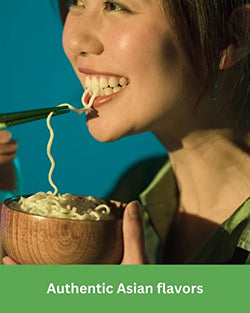 Collection of Dakoli Asian Instant Ramen - Variety Bundle Care Package with Chopsticks for College Students, Camping, & Traveling (12 Pack Assorted) in a gallery layout