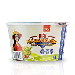 Collection of SIMPLY FOOD 9-Bowls of Pork Bamboo Glass Noodles (Mien Mang Gio Heo) 55g each in a gallery layout