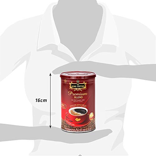 Collection of TNI King Coffee Premium Blend 100% Arabica Ground Coffee, Mild Acidity Low Calorie - 16 Oz in a gallery layout