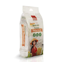 Collection of Premium Fine Rice Woven Vermicelli Noodle Sheet by SIMPLY FOOD (Banh Hoi) 17.6 Oz (500g) in a gallery layout