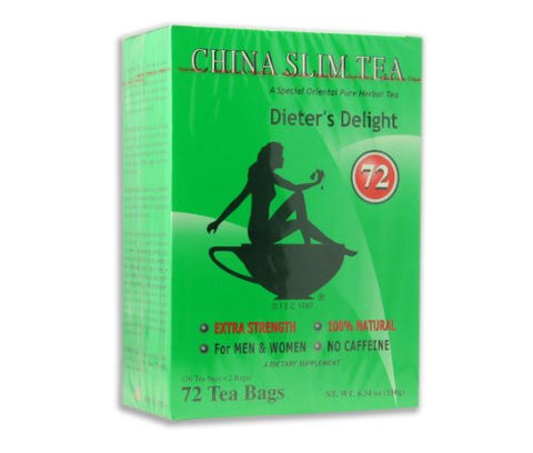 China Slim Tea (72 Tea Bags) Special Oriental Pure Herbal Tea
