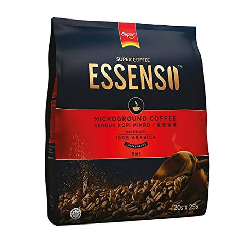 SUPER COFFEE ESSENSO 3 in 1 Instant Coffee (20 sachets) Imported from Malaysia