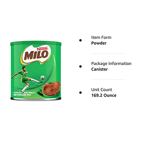Collection of Nestle MILO Activ-Go Chocolate Malt Powder Drink Mix 14.1 oz (Pack of 12) in a gallery layout