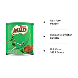 Collection of Nestle MILO Activ-Go Chocolate Malt Powder Drink Mix 14.1 oz (Pack of 12) in a gallery layout