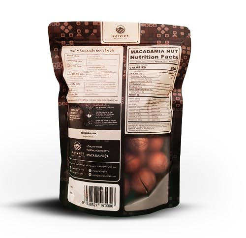 Collection of Ong Ba Premium Vietnamese Roasted Macadamia Nuts, Unsalted, In-shell | 500g | 17.6 oz | in a gallery layout