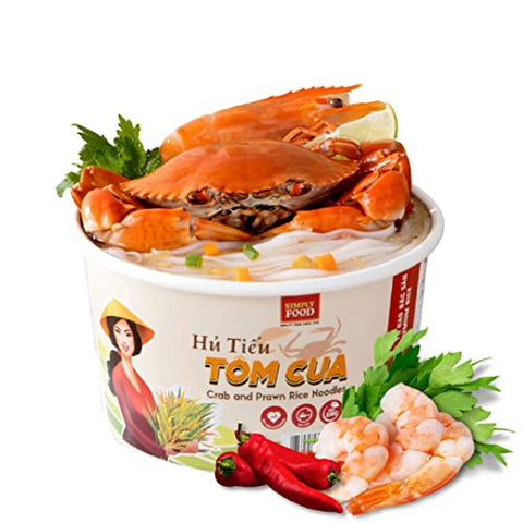 Instant Crab and Prawn Rice Noodles (Hu Tieu Tom Cua) 75g each/ 9 Bowls