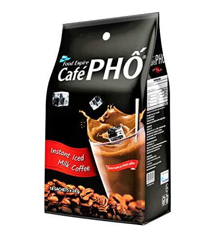 Cafe Pho Vietnamese 3in1 Instant Coffee Mix, Bag of 18 Sachets