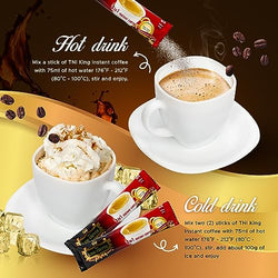 Collection of TNI King Coffee 3 in 1 Instant Vietnamese Coffee, 100 Single Serve Packets - Individual Pocket Size Sachet Sticks - Blended with Coffee, Cream Powder and Sugar - Bulk Size Pack in a gallery layout