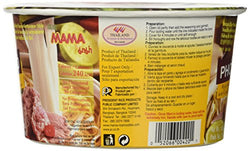 Collection of MAMA Pho Bo Instant Beef Soup Bowl Noodle In Vietnamese Style (6-Bowl Pack, 2.29 oz Per Bowl) in a gallery layout