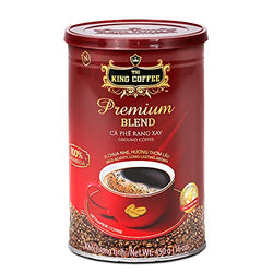 Collection of TNI King Coffee Premium Blend 100% Arabica Ground Coffee, Mild Acidity Low Calorie - 16 Oz in a gallery layout
