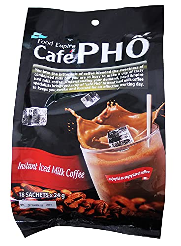 Cafe Pho Vietnamese 3in1 Instant Coffee Mix, Bag of 18 Sachets