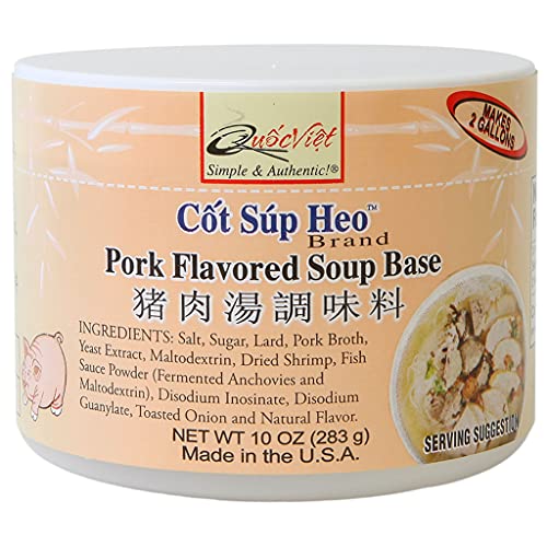 Collection of Quoc Viet Foods Pork Flavored Soup Base 10oz Cot Sup Heo in a gallery layout