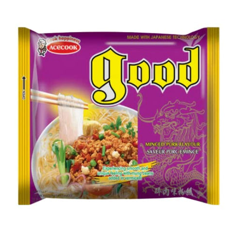 Good Instant Rice Noodle - Acecook Phu Huong Instant Vermicelli Noodles (12 Pack, Total of 24oz) (Minced Pork)