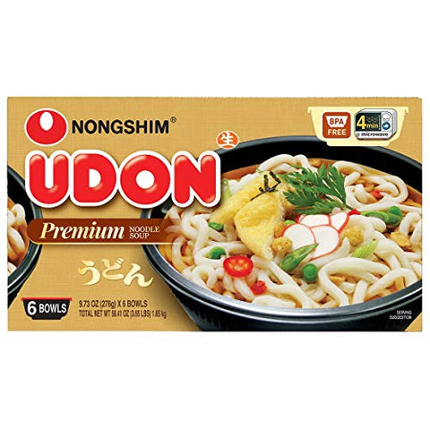 Nongshim Udon Premium Noodle Soup Original: 6 Packs of 9.73 Oz