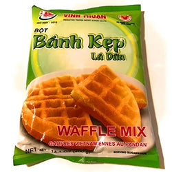Collection of Vinh Thuan Waffle Mix - Gaufres Vietnamiennes au Pandan - Bot Banh Kep La Dua 400 g in a gallery layout