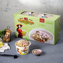 Collection of SIMPLY FOOD 9-Bowls of Pork Bamboo Glass Noodles (Mien Mang Gio Heo) 55g each in a gallery layout