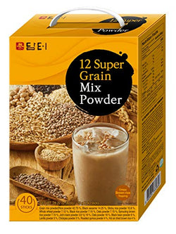Collection of Damtuh Korean 12 Super Mixed Grain Powder Meal Replacement Shake Breakfast Simple Meal Superfoods Misugaru 20g x 40 Sticks in a gallery layout