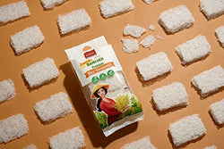 Collection of Premium Fine Rice Woven Vermicelli Noodle Sheet by SIMPLY FOOD (Banh Hoi) 17.6 Oz (500g) in a gallery layout